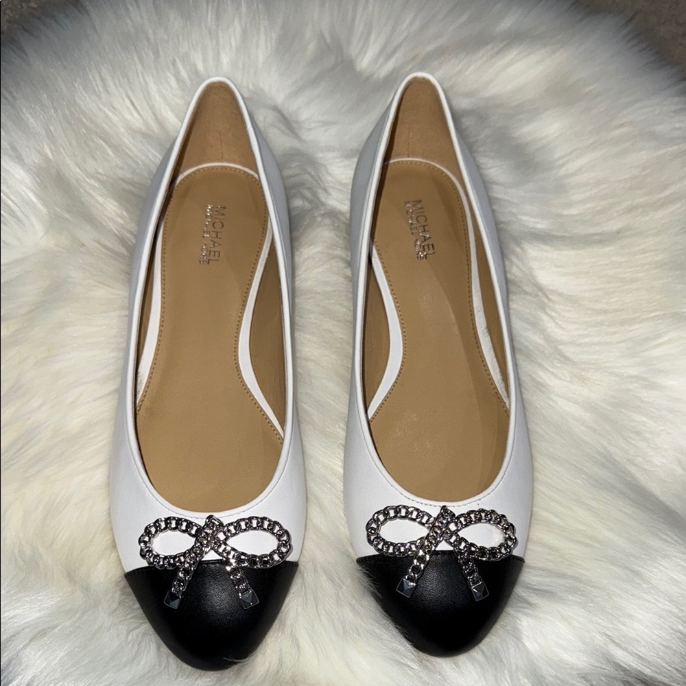 Michael Michael Kors Posey Ballet Optic White 7 M